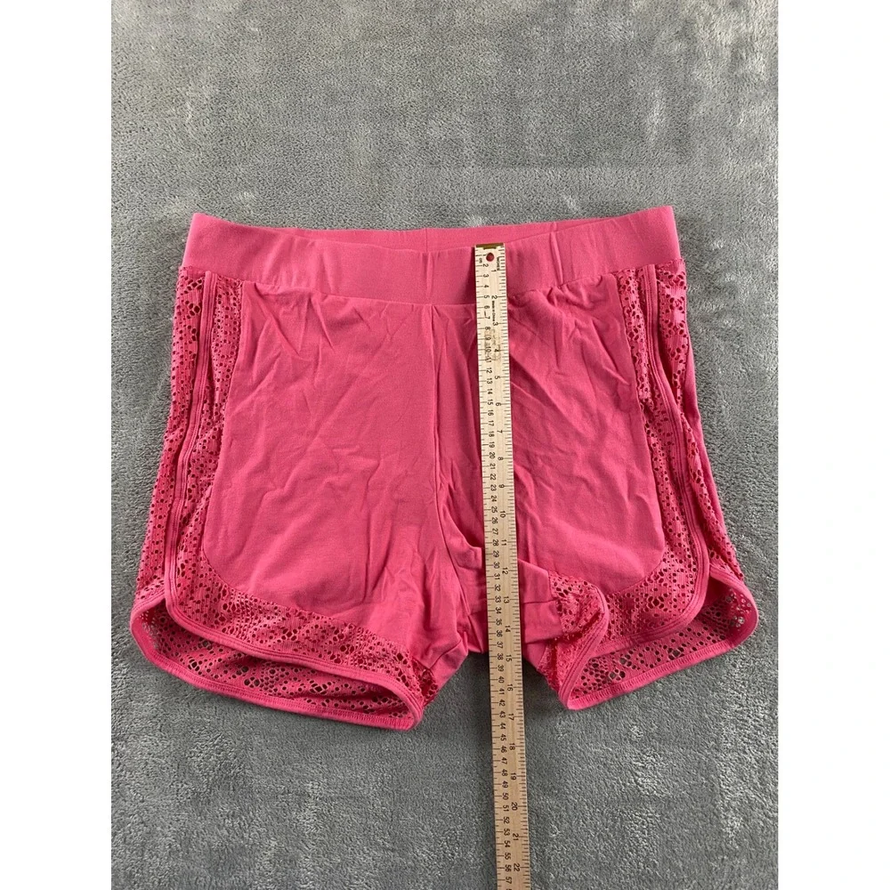 Torrid Pink Eyelet Lace Trim Dolphin Shorts Plus Size 3 Cotton Stretch Lounge